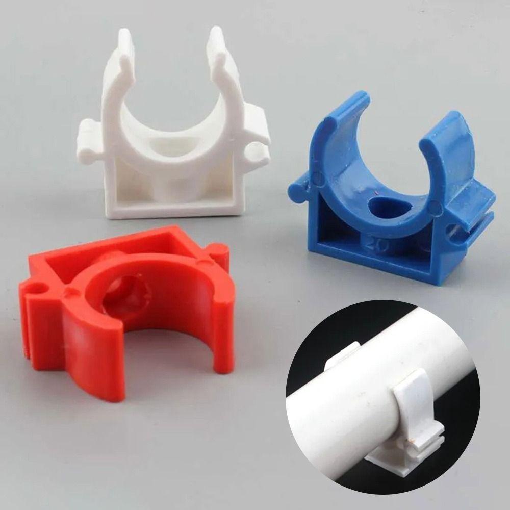 Fixing Clip U Type PVC Pipe Clamp Connector PVC 16mm Water Hose Connectors Durable Tube Fittings Home