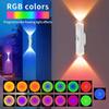 Rechargeable Magnetic LED Night Light RGB Sunset Lamp Wireless Wall Lamp With Motion Sensor For Stair Cabinet Hallway Room Decor