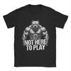 Punk Weightlifting Bodybuilding Pitbull TShirt Unisex  Funny Cotton Tees Round Collar Short Sleeve T Shirt Adult Tops