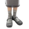 Fashionable Sweet Girl's Bowknot Pattern Crew Socks Soft Cotton Casual Footwear Ribbed Middle Calf Socks for Daily Wear
