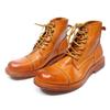 Fashion Men's Handmade Ankle Boots Soft Calfskin Full Grain Leather Round Cap Toe Black Brown Winter Outdoor Shoes Best Quality
