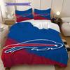 Buffalo Bills Teamgeist Dreiteiliges Set(1 Bettbezug + 2 Kissenbezüge, ohne Füllung)Bettwäscheset Weich und bequem Bettbezug und Kissenbezug