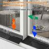 Transparent Self-Adhesive Draft Stopper Long Lasting Waterproof Seal Strip Wind Blocker for Window Balcony Door