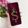 For Motorola Moto E32 E32s Case Luxury Crown Initial Letters Soft Silicone Protective Cover For Motorola MotoE32 MotoE32s Bumper