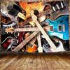 "Music Tapestry - Guitar Instrument Art for Bedroom | Rock Style Wall Hanging, Perfect Home Decor for Music Lovers"