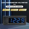 3 Colors Car Clock Universal Automotive Digital Clock Date 3 In 1 LCD Display Electronic Temperature Noctilucent Decoration