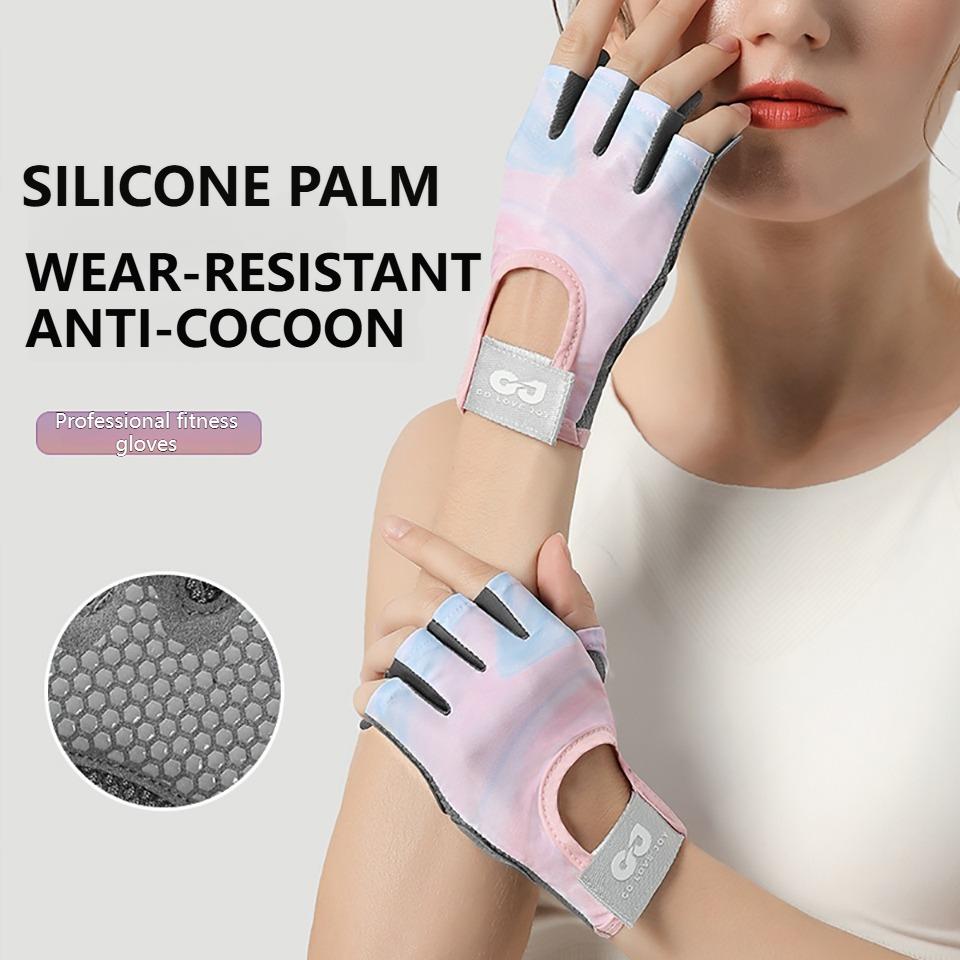 Half Finger Anti-Blister Cycling & Weightlifting Gloves Shock Absorbing Gym Workout Fitness Gloves for Men And Women