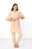 Set – Women's Relax Fit Homewear Robe + Top + Pants, Practical Design, Any season, 8449-050 HC