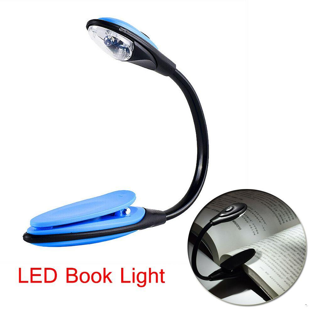 Night Desk Lamps Flexible LED Book Light Clip On Lamp Reading Travel Light