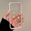 Cute Colorful Love Pattern TPU Transparent Phone Case For iPhone 17 Pro Max 11 12 13 14 15 16 Pro Plus Shockproof Soft Cover