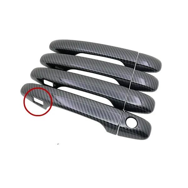 Für Toyota Corolla Fielder 2014 2015 2016 2017 2018 ABS Kohlefaser Glänzend Schwarz Türgriffabdeckung Zierleiste Auto Styling Zubehör
