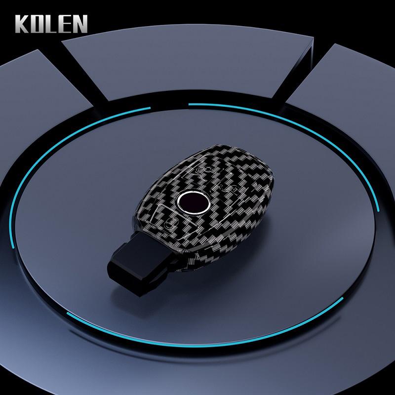 Abs Carbon Fiber Style Car Key Case Cover For Mercedes Benz A B C E S Class W204 W205 W212 W213 W176 Glc Cla Amg W177 X167 W463