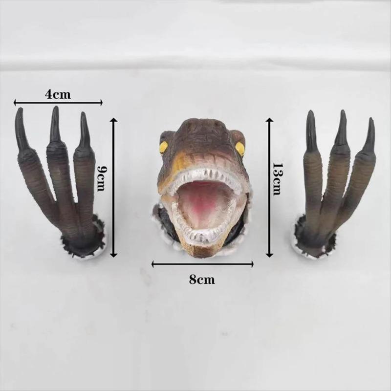 Velociraptor Statue Wall Resin Mount Dinosaur Head Sculpture Wall Hanging Ornament for Indoor and Outdoor Dinosaur