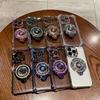 16e Electroplated Four-corner Anti-drop, Suitable for IPhone15 Phone Case, Apple 16PROMAX Gyroscope Magnetic Attraction Stand Cover