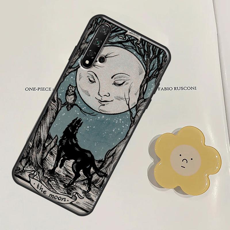 Witches Moon Tarot Case For Huawei P40 Lite P20 P30 Pro Mate 20 Lite Nova 5T P Smart 2021 2019 Honor 50 Cover