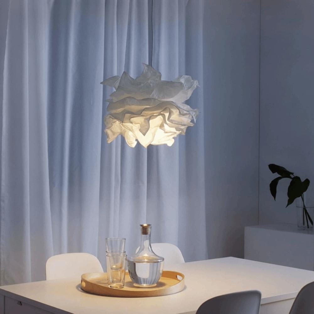 Natural Light Paper Lampshade Paper-based Simple Lampshade Art DIY Cloud Lampshade Wedding Hall
