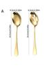Stainless Steel Kitchenware Gold Serving Spoon Slotting Spoon Slotting Spatula Saucepan Soup Spoon Fork Kitchen Cooking Tool Set