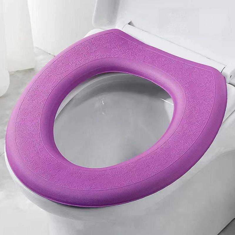 Housse de toilette en forme de O, siège de toilette lavable, accessoires