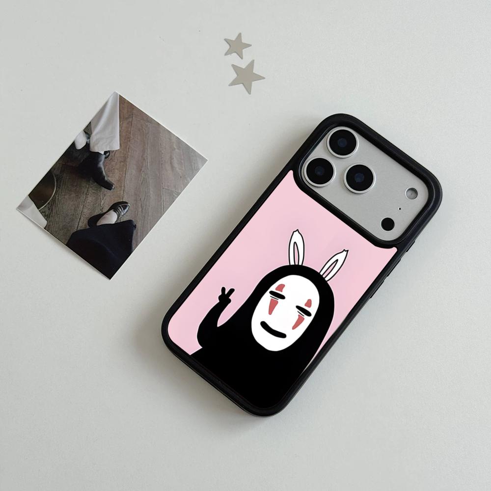 Cartoon H-Hayao M-Miyazaki Handyhülle Für IPhone 17 Air 16 15 14 Plus 13 12 11 Pro Max Zweifarbig Hart-PC Mode Schutzhülle