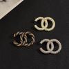 Xiaoxiang Thread Double Letter Lapel Pin with Decorative Brooch