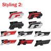ARQWZ1 3D Car Front Grille Trunk Emblem Sticker For R Rline Logo Badge Stickers Polo Passat Golf Jetta Polo Touran CC T-ROC