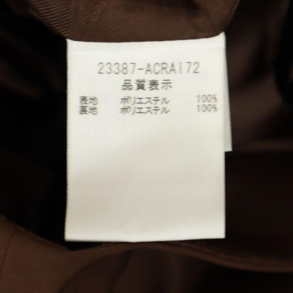 FOXEY NEW YORK Fabriqué au Japon Mini longueur Jupe plissée 38 Marron Fermeture éclair au dos Femme Occasion