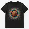 Colorful Paint Splash Coconut Art Graphic Unisex T-Shirt