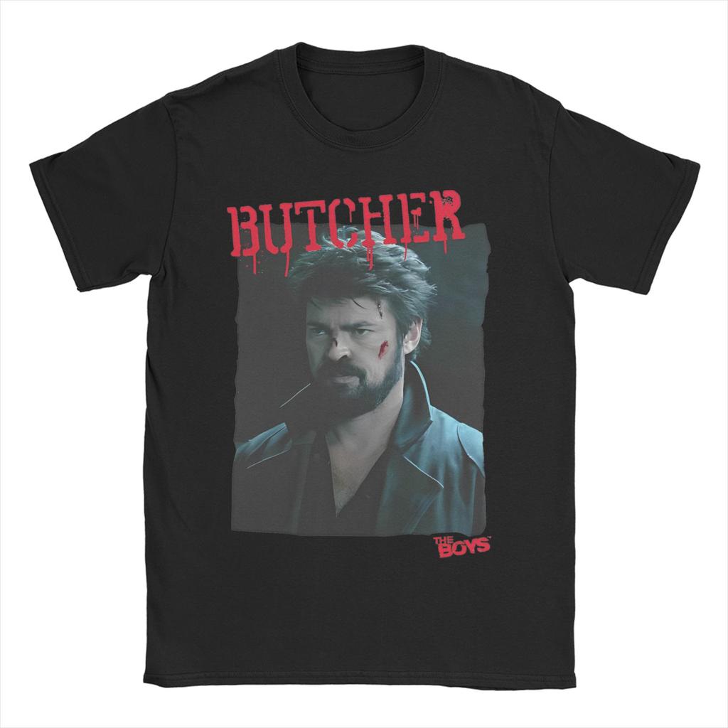 Unisex WOMEN TShirt The Boys Billy Butcher Funny Cotton Tees Short Sleeve T Shirts Crewneck Clothes Summer