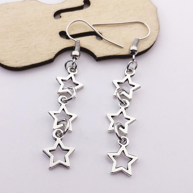 Y2K Sterren Oorbellen Ster Godin Ketting Sterren Cadeaus Moderne Sterren Bedel Oorbellen Hangende Oorbellen