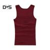 Men Sports Vest Square Neck Slim Fit Breathable Soft Sweat Absorption Solid Color Mid Length Elastic Casual Jogging Gym Tank Top Undershirt