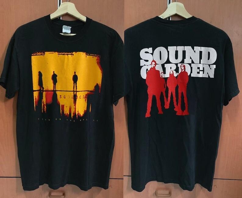 Soundgarden Down On The Upside Tour 2 Side Black Unisex T-shirt S-5XL WA0119
