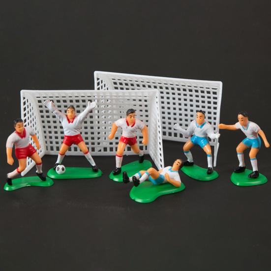 Décoration de gâteau de Football délicate, décoration en plastique résistante à l'usure