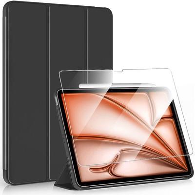 Case for iPad Air 11" - Slim Protection - Tempered Glass - Stand Function - Black - 2024/2025/2026