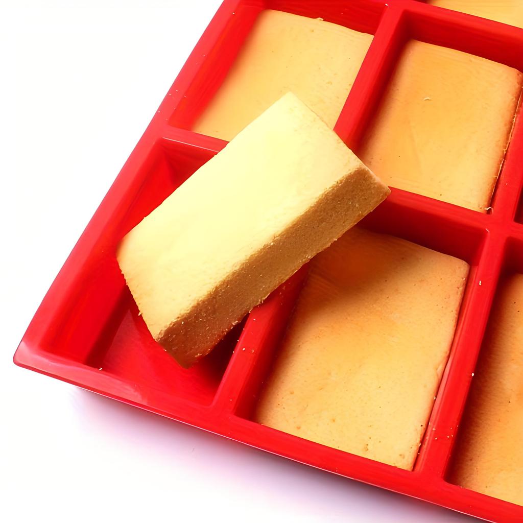 1buc, mini tavă, formă de copt din silicon cu 9 cavități pentru mini prăjitură și pâine, chiflă, pâine de porumb, brownie, brioșă, săpun dreptunghiular