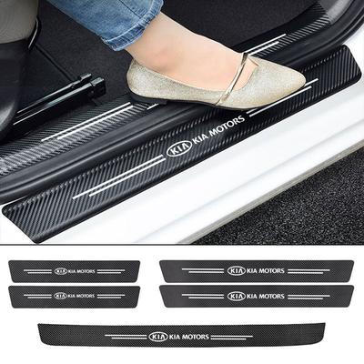 Car Door Sill Protection Strip Decorative Car Stickers For KN K3 K5 Sportage Rio Sorento Picanto Ceed RIO 2 3 4 Accessories
