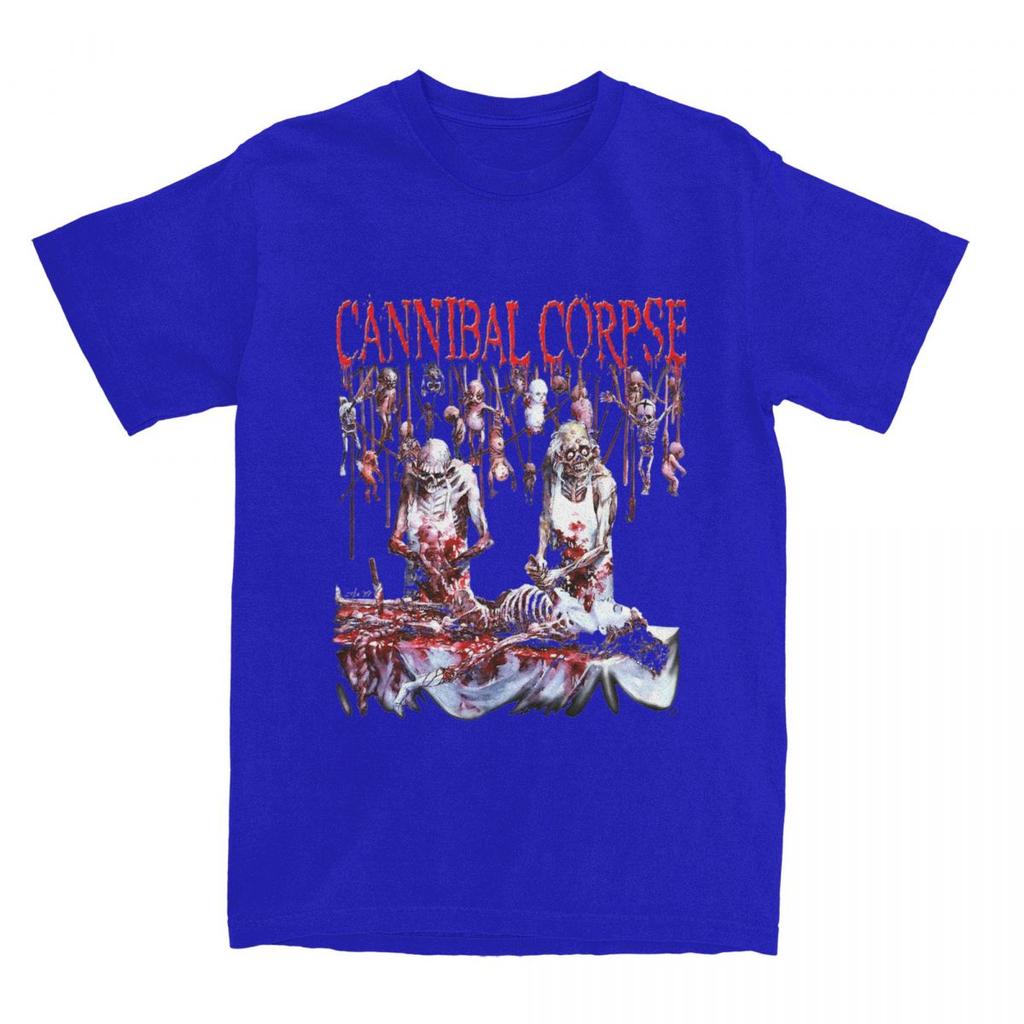 Herren Damen Cannibal Corpse Butchered At Birth Shirt Accessoires Band Reines Baumwoll-T-Shirt Kleidung Humorvolles T-Shirt Bedruckt