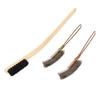 Long Handle Bird Cage Cleaning Brush Bamboo Stainless Steel Medium Hardness Bird Cage Cleaning Tool