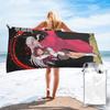 Anime Inuyasha Kagome Higurashi Strandlaken Zacht Microvezel Sneldrogend Absorberend Snelle Handdoeken Voor Zwemmen