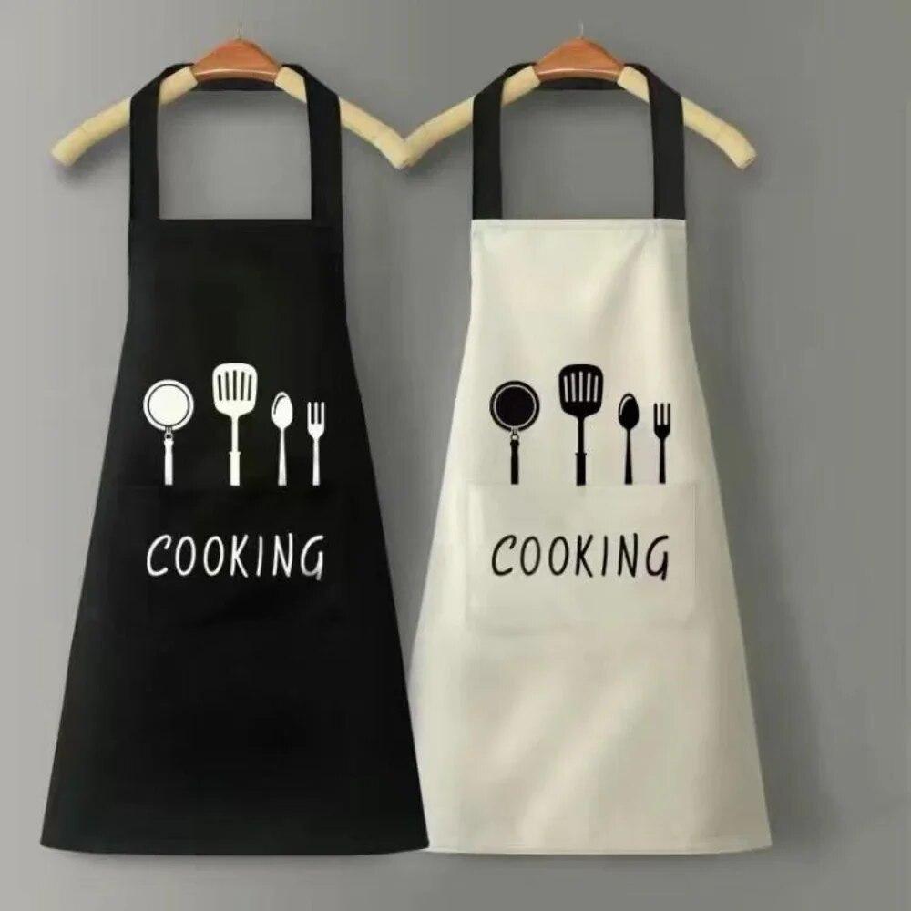 Kitchen Apron with Hand Wipe Pockets Waterproof and Oil Proof  for Cooking Baking Chef's Favorite Great for Men Women Adult