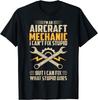 Lustiger Flugzeugmechaniker Spruch Ich kann Dummheit nicht reparieren T-Shirt Geschenk Unisex T-Shirt