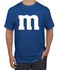 White Letter M Halloween Costume Men's T- Shirt