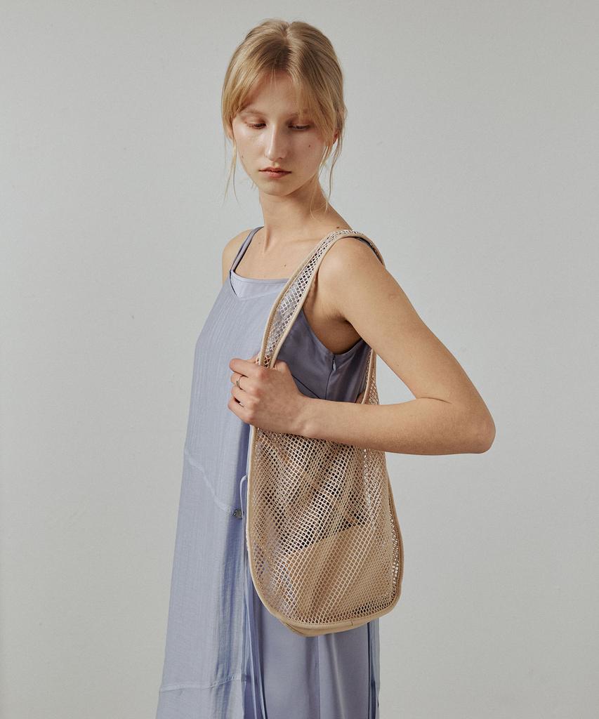 Artid Mesh Tote Bag_Beige