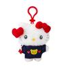 Mascot Holder (Denim Patch) Hello Kitty Plush Keychain 181757