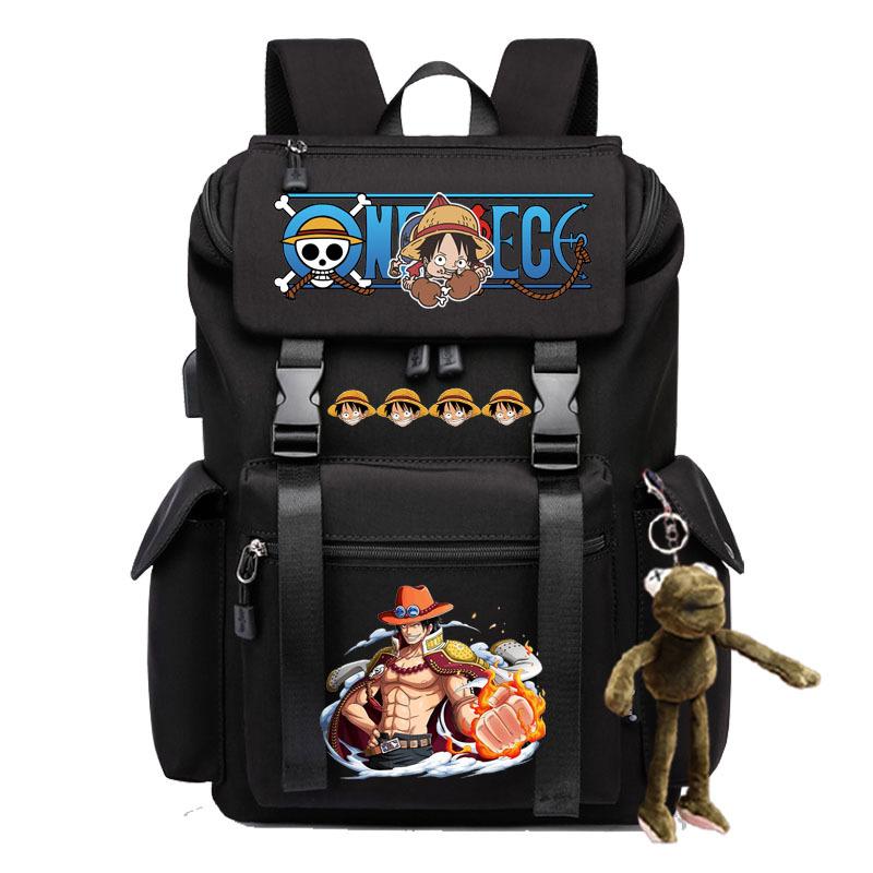 2024 grenzüberschreitend neu beliebt ONE PIECE Cartoon-Muster Rucksack Studenten große Kapazität Laptop
