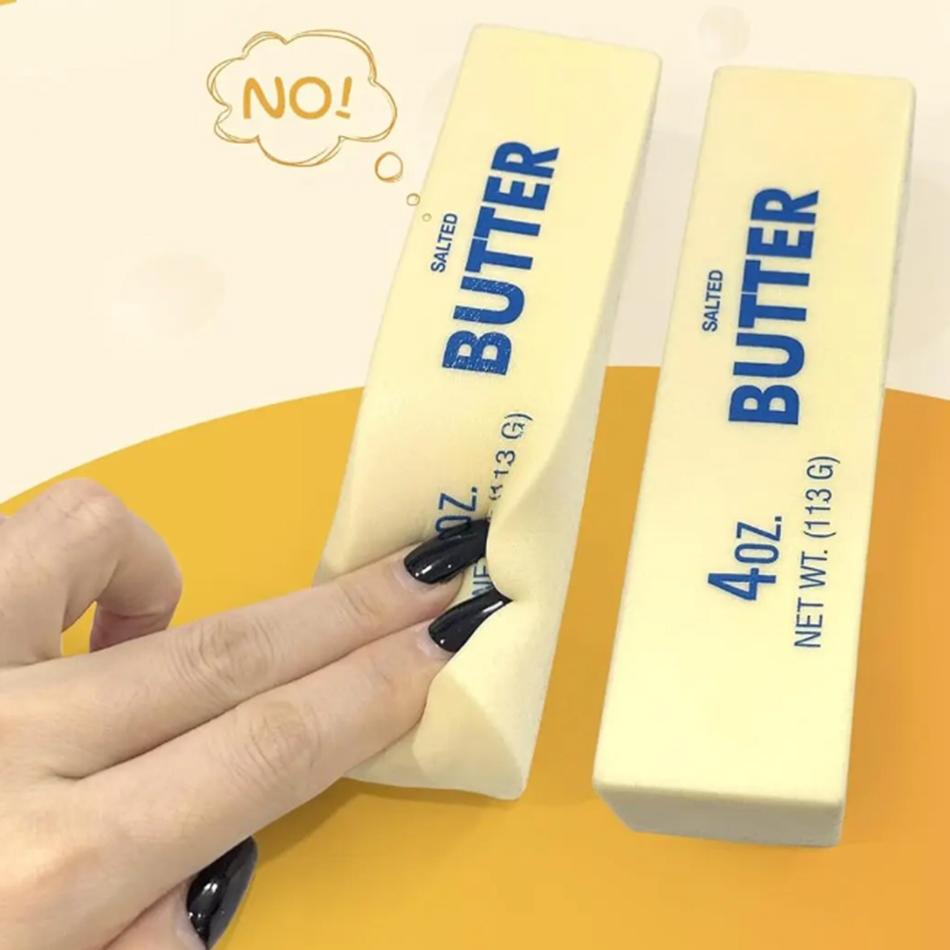 Toys Toy Gifts Butter Stick Fidget Squishy Elastic Cheese Stick Funny Decompression Stress Anxiety Relief Game Squeeze Prank Toy