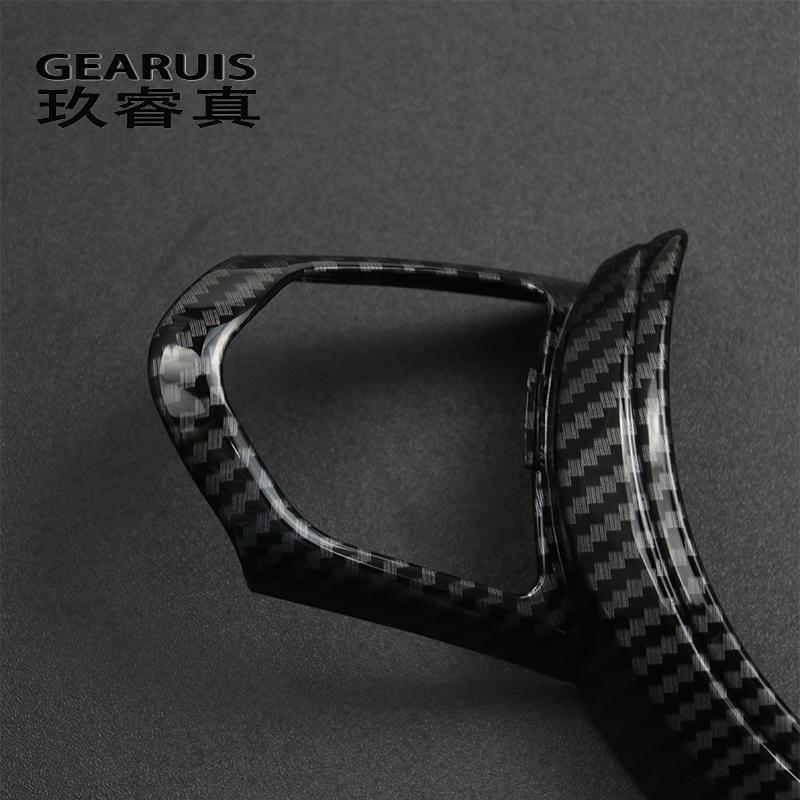 Car Styling For BMW M2 M3 M4 M5 M6 X5M X6M F80 F82 F87 Carbon Fiber Steering Wheel Buttons Decoration Frame Covers Stickers