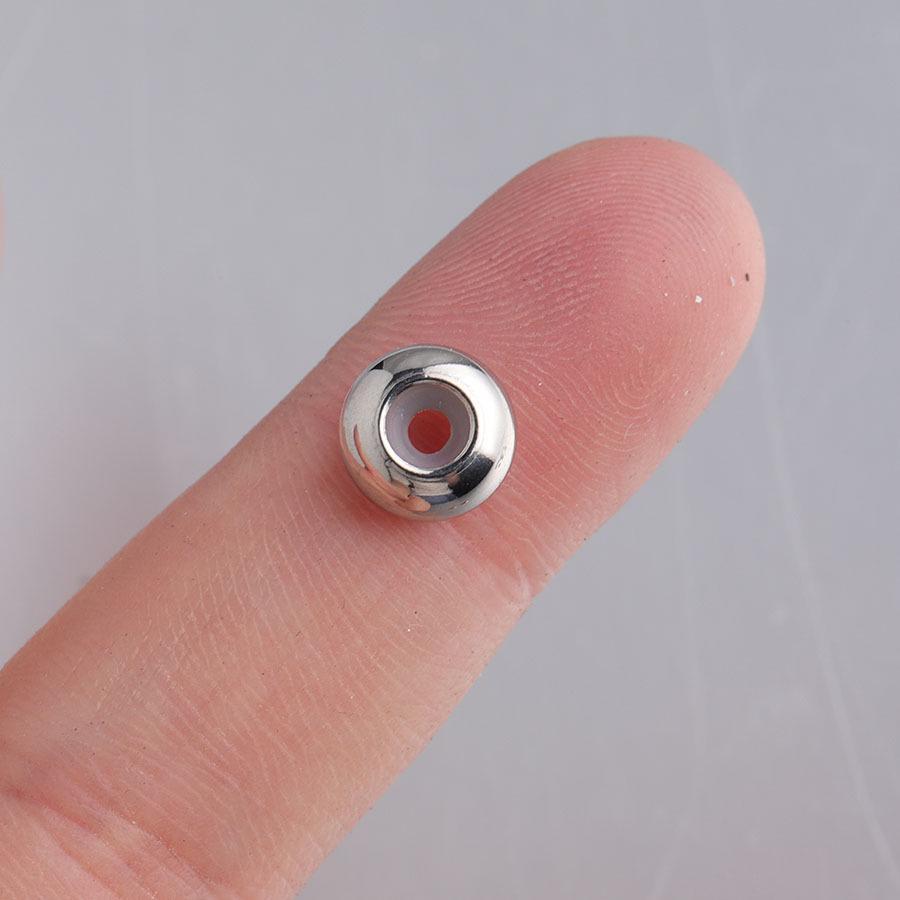 8mm Nerezové Ocelové Nastavitelné Polohovací Korálky pro DIY Náramky