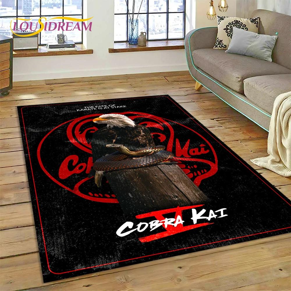 3D Cobra Kai Classics TV Amanda Karate Rug Carpet for Living Room Bedroom Decor,Floor Mat Non-slip Decoration for Sofa Doormat