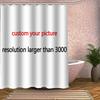 William Morris Art Custom Pattern Polyester Bath Curtain Waterproof Shower Curtains DIY Bath Screen Printed Curtain For Bathroom