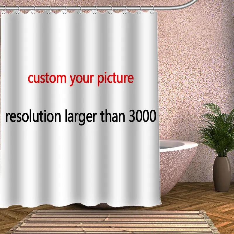 William Morris Art Custom Pattern Polyester Bath Curtain Waterproof Shower Curtains DIY Bath Screen Printed Curtain For Bathroom